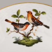 Herendi Rothschild mintás tál. Jelzett, karcokkal, d: 22 cm