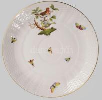 Herendi Rothschild mintás tál. Jelzett, karcokkal, d: 22 cm