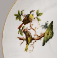 Herendi Rothschild mintás tál. Jelzett, karcokkal, d: 22 cm