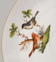 Herendi Rothschild mintás tál. Jelzett, karcokkal, d: 22 cm