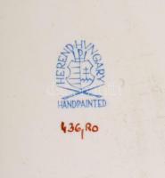 Herendi Rothschild mintás szendvicses tálca. Jelzett, minimális karcokkal, 36x15,5 cm