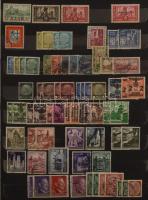 Érintetlen hagyaték: szépen rendezett régi világgyűjtemény-kezdemény részlete 52 db jó állapotú főle...