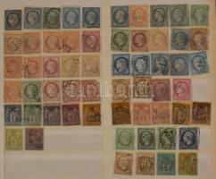 Érintetlen hagyaték: szépen rendezett régi világgyűjtemény-kezdemény részlete 52 db jó állapotú főle...