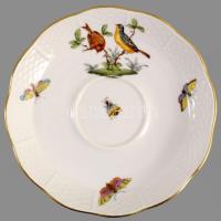 Herendi Rothschild mintás egyszemélyes reggeliző szett, csésze alátéttel és desszertes tányér. Jelze...