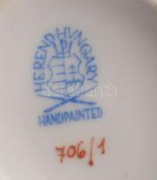 Herendi Rothschild mintás egyszemélyes reggeliző szett, csésze alátéttel és desszertes tányér. Jelze...