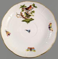 Herendi Rothschild mintás egyszemélyes reggeliző szett, csésze alátéttel és desszertes tányér. Jelze...