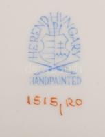 Herendi Rothschild mintás szendvicses tányér. Jelzett, hibátlan, d: 15,5 cm