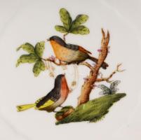 Herendi Rothschild mintás szendvicses tányér. Jelzett, hibátlan, d: 15,5 cm