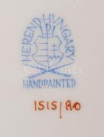Herendi Rothschild mintás szendvicses tányér. Jelzett, hibátlan, d: 15,5 cm
