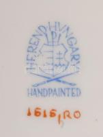Herendi Rothschild mintás szendvicses tányér. Jelzett, hibátlan, d: 15,5 cm