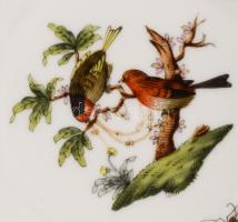 Herendi Rothschild mintás szendvicses tányér. Jelzett, hibátlan, d: 15,5 cm