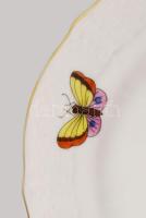 Herendi Rothschild mintás szendvicses tányér. Jelzett, hibátlan, d: 15,5 cm