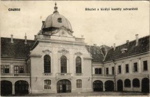 Gödöllő, részlet a királyi kastély udvarából (fl)