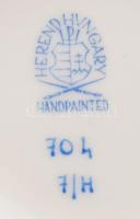 Herendi Rothschild mintás 6 darab kávés csésze alátéttel. Jelzett, minimális karcokkal, d: 14 cm