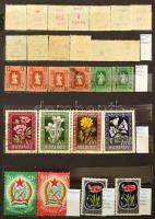 Nyomási, fogazási és színeltérések kis gyűjteménye, 3 db kis és közepes berakóban