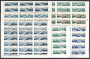 1964 Budapest hídjai teljes ívsor, a 2,50Ft több darabban