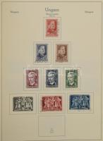 1914-1951 Magyar gyűjtemény maradvány albumlapokon, hiányos lapokon, Safe rugós albumborítóban