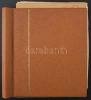 1914-1951 Magyar gyűjtemény maradvány albumlapokon, hiányos lapokon, Safe rugós albumborítóban