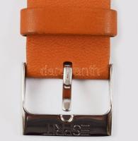 Esprit bőr és kristály karkötő ás óra szett, nem használt, leírással, eredeti dobozában