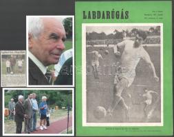 1961 A Labdarúgás című újság VII. évfolyamának 6. száma, rajta Fenyvesi Máté (1933-2022) labdarúgó aláírása + 2 db fotó róla