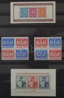 NDK blokk tétel, nagyobb mennyiség vegyes minőségben, több példányokban is, 8 lapos A4-es berakóban,...