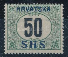 SHS 1918 Portó 50f VIIa fekvő vízjellel (54.000) Signed: Bodor Certificate: Zrinjscak