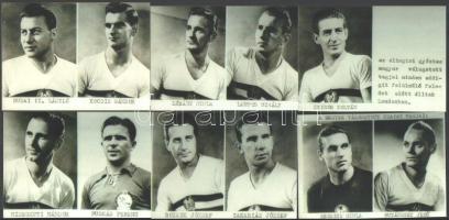 Aranycsapattal kapcsolatos fotók és modern előhívások, 13 db, 10×15 cm