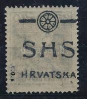 SHS 1918 Károly 20f, a hátoldalon is van felülnyomás Signed: Bodor Certificate: Zrinjscak