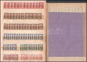 1915 Hadisegély II. 300 db bélyeg (16 klf érték) 2 berakólapon (126.400)