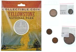 Vegyes, 6db-os érme / érem tétel, benne: 1927-1932. 1f bronz (2xklf) + 1927. 1P Ag + Mongólia 15(192...