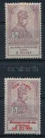 1913-1914 Árvíz I. 5K + Hadisegély I. 5K