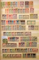 Kis hagyaték tétel: magyar bélyegek berakólapokon, albumlapokon, közte jobb kiadások, jó böngészős anyag