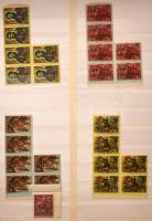 Kis hagyaték tétel: magyar bélyegek berakólapokon, albumlapokon, közte jobb kiadások, jó böngészős a...