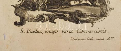 Szent Pál megtérése. Rézmetszet, XVIII. sz. 11x17 cm