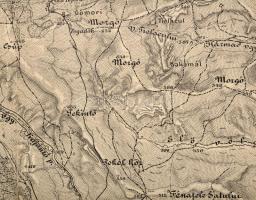 cca 1900 Kolozsvár (Klausenburg, Cluj) és környékének katonai térképe, 1 : 75.000, K. u. k. militär-...