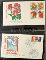KOBRA 17 lapos levél berakó, benne kb 30 db német FDC, illetve alkalmi boríték