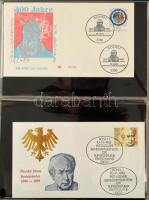 KOBRA 17 lapos levél berakó, benne kb 30 db német FDC, illetve alkalmi boríték