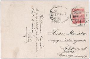 1918 Girl reading a book s: K. Feiertag (EK)