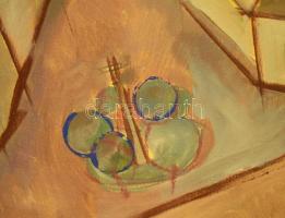 Byhon/Bihon Győző (1959-): Tornyok. Akril, vászon, jelezve jobbra lent, hátoldalán autográf feliratt...