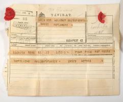 1916-1917 8 db I. világháborús hadifogságból küldött levelezőlap + 3 db távirat