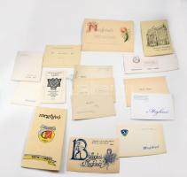 1952-2015 Vegyes ballagási meghívók, összesen 15 db, közte Marosvásárhelyi Orvosi és Gyógyszerészeti Intézet (Institutul de Medicina si Farmacie Targu-Mures)