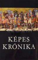 Képes Krónika. (Chronicon Pictum) I-II. kötet. I. köt.: Az Országos Széchenyi Könyvtárban őrzött kódex hasonmása. II. köt.: A krónika latin szövege és magyar fordítása, kísérőtanulmányokkal. Dercsényi Dezső: A Képes Krónika és kora.; Csapodiné Gárdonyi Klára: A Képes Krónika miniatúrái.; A krónika latin szövege. Sajtó alá rendezte Mezey László.; A krónika magyar szövege. Ford.: Geréb László. Bp., 1964, Magyar Helikon. Kiadói aranyozott, festett gerincű, és aranyozott, festett egészbőr-kötés, és kiadói aranyozott, festett gerincű és aranyozott félbőr-kötés, hártyapapír védőborítókban, kiadói kartontokban, a tokon kis sérülésekkel, az egyik köteten a hártyapapír sérült, de ezt leszámítva jó állapotban. Számozott (6./1000) példány.