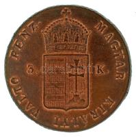 1849NB 3kr Cu T:AU / Hungary 1849NB 3 Kreuzer Cu C:AU Adamo B2