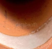 2 db Kiss Roóz Ilona (1920-2010): kerámia, ragasztottak. 14, 20 cm