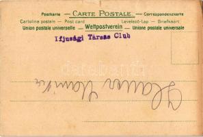 Stillleben... / humour art postcard with bicycles at night. Eigentum u. Verlag von L.S.W. litho (sza...