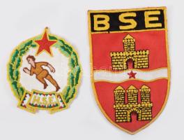 BSE és HSE felvarró, jó állapotban, 14×9 cm