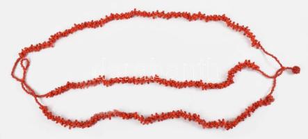 Korall nyaklánc. 78 cm