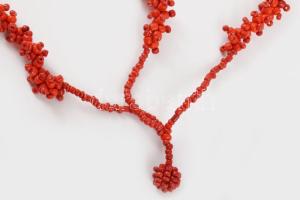 Korall nyaklánc. 78 cm
