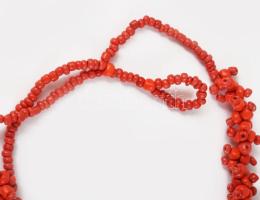 Korall nyaklánc. 78 cm