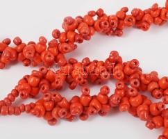 Korall nyaklánc. 78 cm